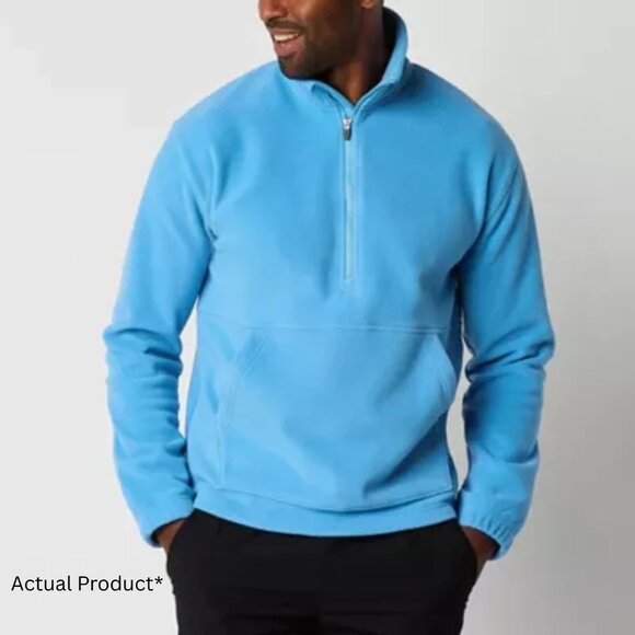 Xersion Big & Tall Fleece Set Williamsburg Blue 2XL Pullover + Sweatpants Set - Picture 7 of 11